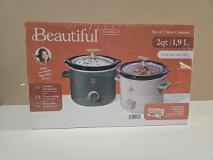 Beautiful Set of 2 Slow Cookers Donated by Santa