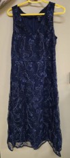 Blue Dress Papell Studio size 10 Donated by Santa