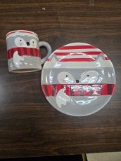 Cookies for Santa cup and plate set Donated by Santa