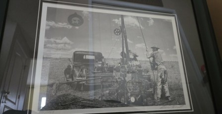 Black and white framed picture Donated by Len & Leah Stoesz