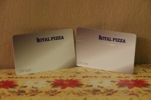 $50 Royal Pizza Gift Cards X 2